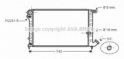 AVA QUALITY COOLING cna2134 -  Радиатор, охлаждение двигателя